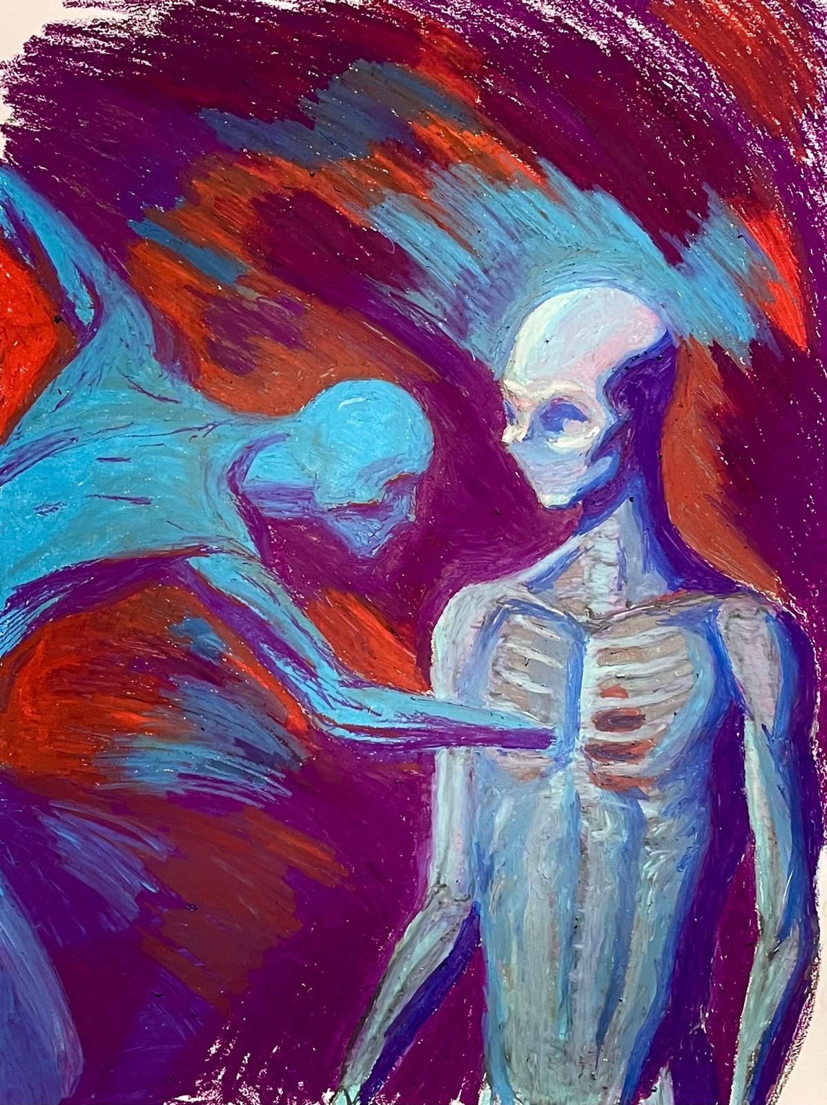 Acceptance, pastel sur papier par Selim Ben Turkia