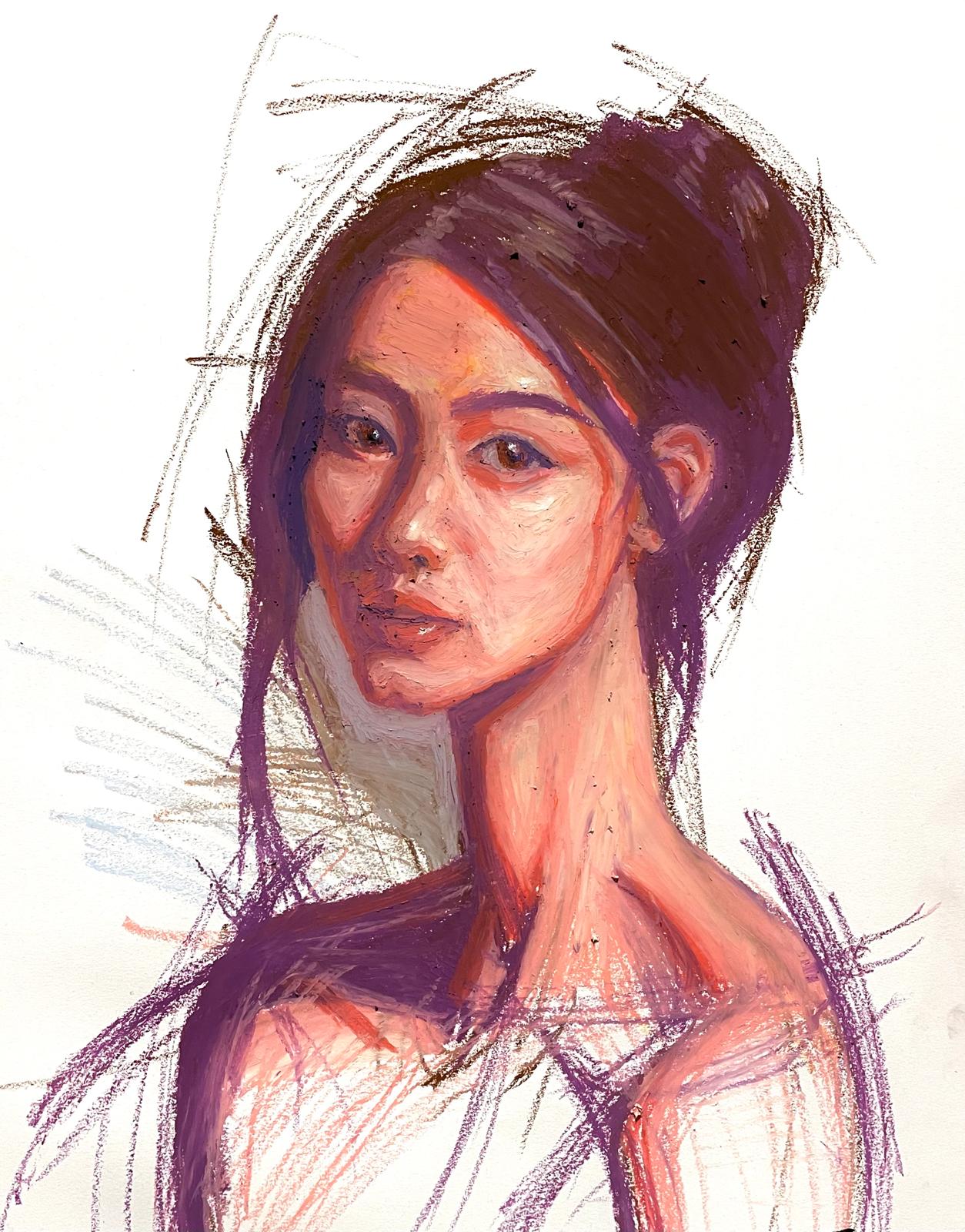 I'm making believe, pastel sur papier par Selim Ben Turkia