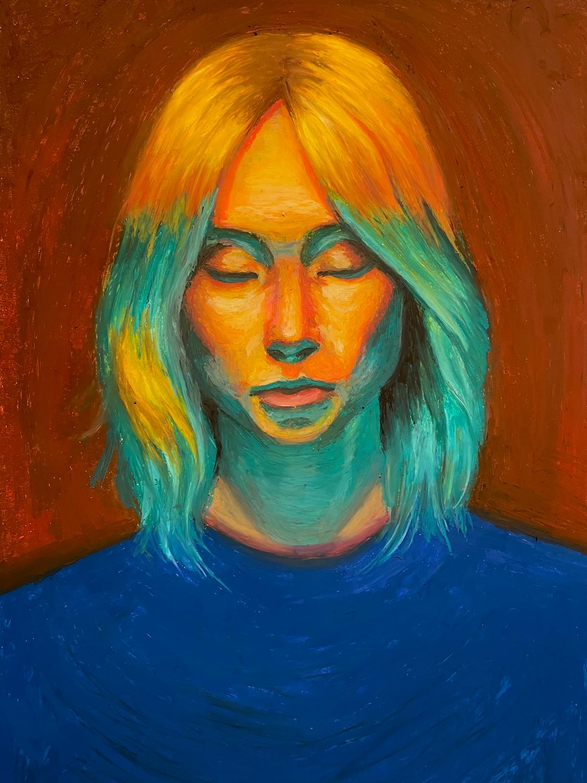 Worlds within, pastel sur papier par Selim Ben Turkia